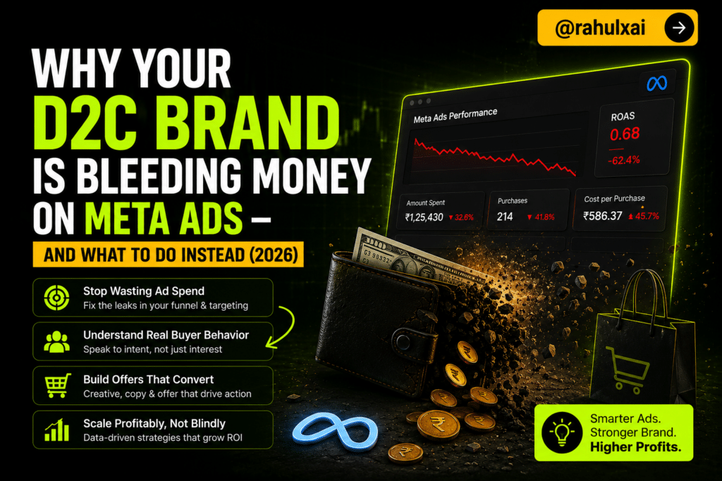 Why Your D2C Brand Is Bleeding Money on Meta Ads — And What to Do Instead (2026)